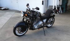 Alligator Motorcycle outside Shop
