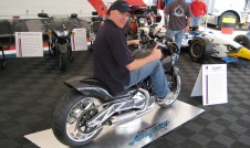 Justin Gurney on Instigator Alligator Motorcycle
